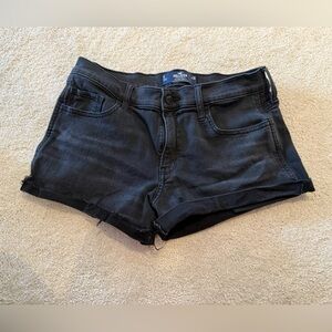 Hollister Black Denim Shorts